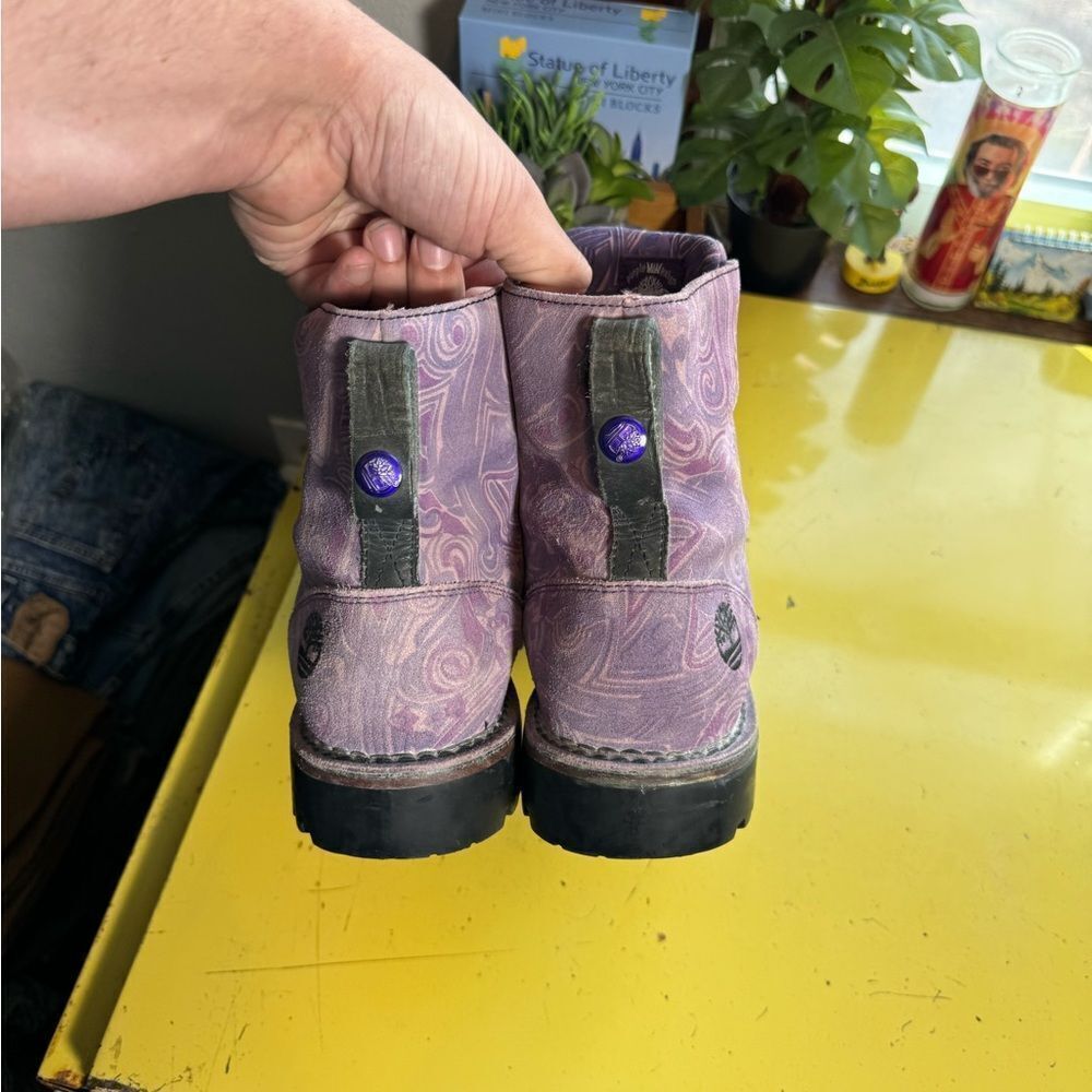 Prince Purple Reign x Timberland Purple Boots Sz 9M - Picture 6 of 15